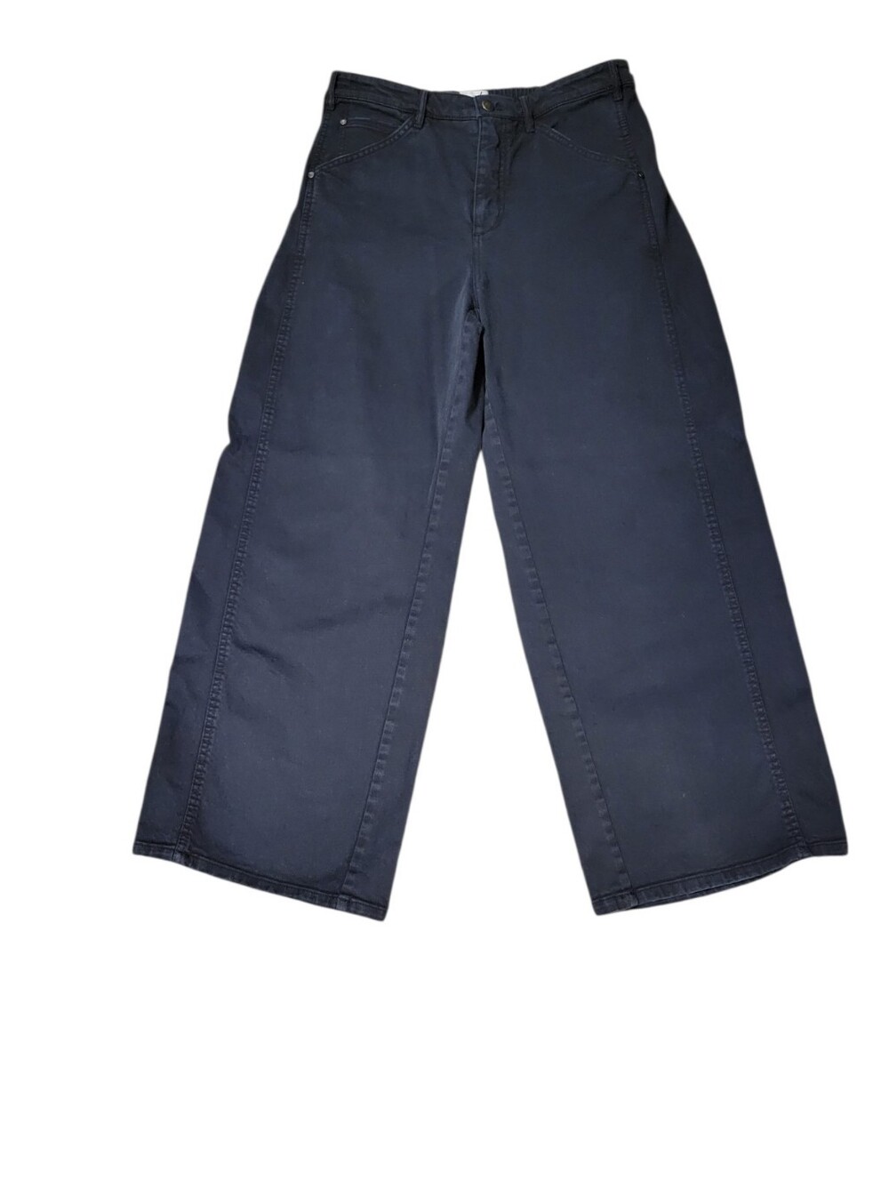 Pilcro Black Wide Leg High Rise Jeans